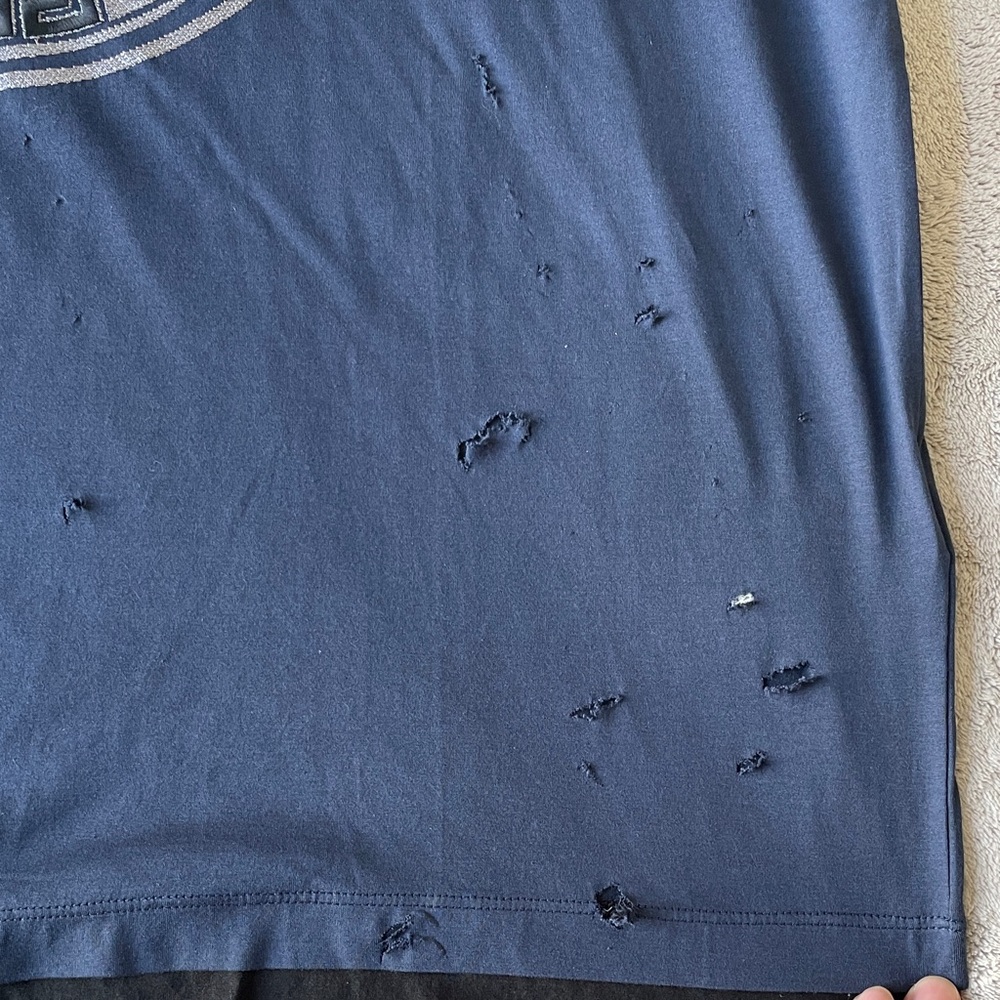 Versace Medusa Blue Short Sleeve Tee - Picture 3 of 7